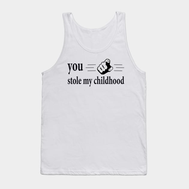 Finger point Tank Top by WordsGames